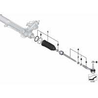 32106777479 Drążek kierowniczy BMW E60 E61 E63 E64 - 32106777479 - Części oryginalne BMW Łódź | Sklep internetowy BMW