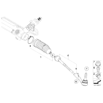 32106765236 Drążek kierowniczy BMW E87 E81 X1 E90 E91 1,6 1,8 2,0 2,3 2,5 3,0 3,5 - 32106765236 - Części oryginalne BMW Łódź | Sklep internetowy BMW