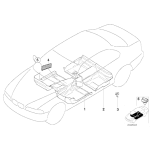 51472263062 Elementy mocujące wykładzinę BMW E32 E34 E36 E38 E39 E65 E85 E86 Z3 - 51472263062 - Części oryginalne BMW Łódź | Sklep internetowy BMW