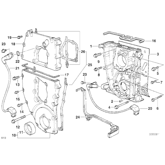 Czujnik wału korbowego BMW E34 518i E36 316i 318i M43 - 12141247218