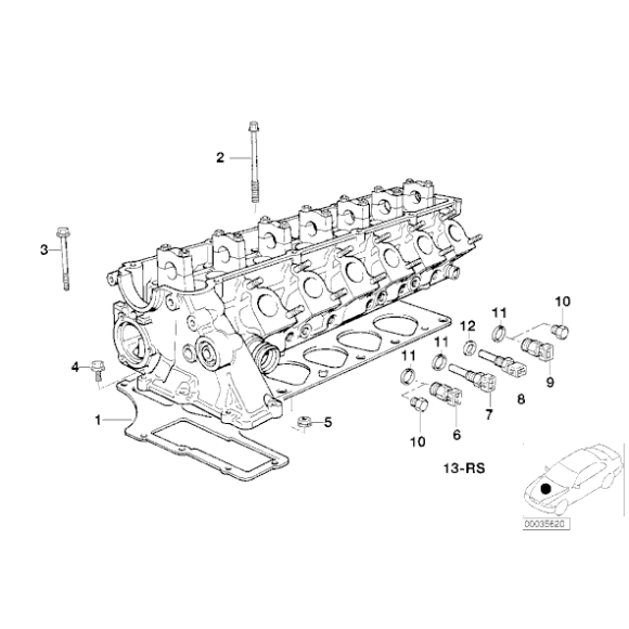 Czujnik temperatury wody BMW E30 E34 E36 Diesel z DDE - 13622242184
