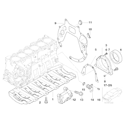 Czujnik impulsów wału korbowego BMW E39 E38 E46 X5 330d 730d 525d 530d M57 - 13622247926