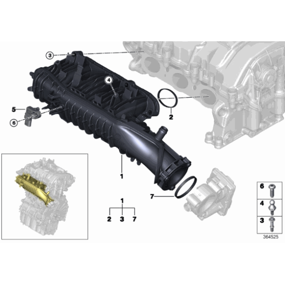 13628637898 Czujnik T-MAP BMW F20 F21 F22 F23 F30 F31 F32 F36 F39 F45 MINI F54 F55 F56 F57 F60 - 13628637898 - Części oryginalne BMW Łódź | Sklep internetowy BMW