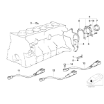 Czujnik stukowy BMW E34 E36 Z3 325i M3 525i M50 - 12141738667