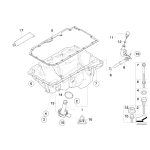 Czujnik poziomu oleju BMW E60 E61 E70 X5 E71 X6 E83 X3 E90N F01 F07 F10 F11 F12 F15 F16 F25 F26 X3 X4 - 12617607909