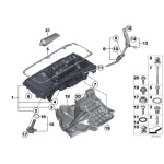 Czujnik poziomu oleju BMW E60 E61 E70 X5 E71 X6 E83 X3 E90N F01 F07 F10 F11 F12 F15 F16 F25 F26 X3 X4 - 12617607909