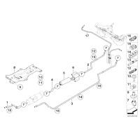 Pompa paliwa w progu BMW E39 E46 2,0d 2,5d 3,0d - 16117165590