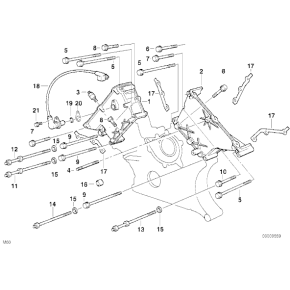 11141433306 Uszczelka obudowy skrzyni łańcuchowej BMW E31 E32 E34 E38 530i 540i 840i 730i 740i M60 5-8cyl - 11141433306 - Części oryginalne BMW Łódź | Sklep internetowy BMW