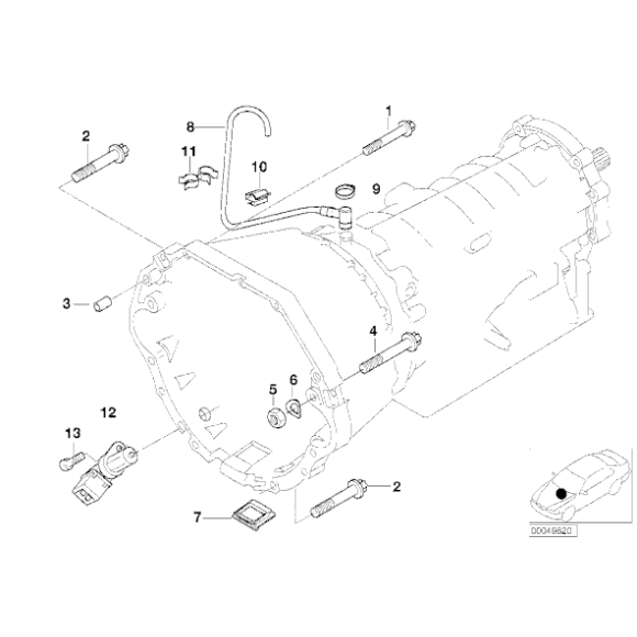 Czujnik impulsów wału korbowego BMW E38 735i 740i E39 535i 540i X5 E53 4,4i 4,6is - 12141433264
