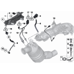 Czujnik ciśnienia spalin BMW E60N E70 E81 E87N E90 F01 F07 F10 F12 F20 F25 F30 MINI - 13627805152