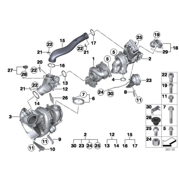 Czujnik ciśnienia EGR BMW E46 E60 E61 E65 X3 X5 E53 E63 E64 E70 E91 E90 E92 F01 F10 F11 F15 F16 - 13627792260