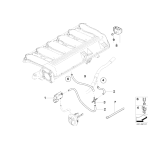 Czujnik ciśnienia EGR BMW E46 E60 E61 E65 X3 X5 E53 E63 E64 E70 E91 E90 E92 F01 F10 F11 F15 F16 - 13627792260