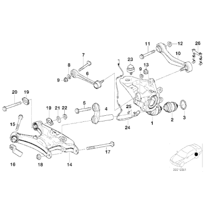 Czujnik ABS - 34521163957