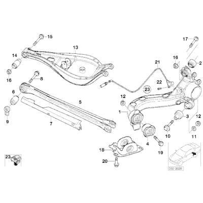 Czujnik ABS BMW E46 - 34521164652
