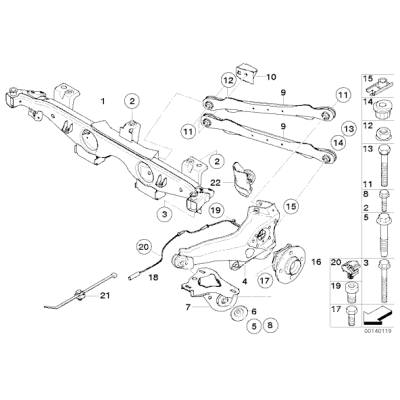 Czujnik ABS tył MINI R50 R52 R53 One 1,4i 1,6i 1,6d Cooper - 34526756385