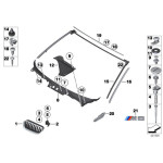 Czarna atrapa chłodnicy BMW M Performance F06 F12 F13 - 51712297595