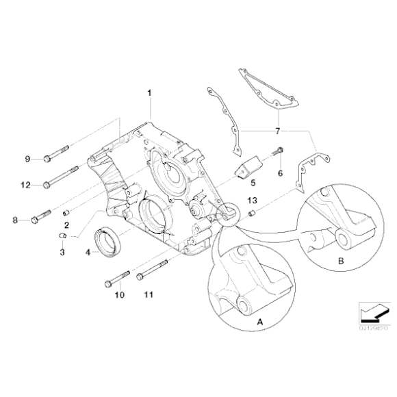 USZCZELKA OBUDOWY ROZRZĄDU BMW X5 E53, E70/ 5 E60/ 6 E63/ 7 E65