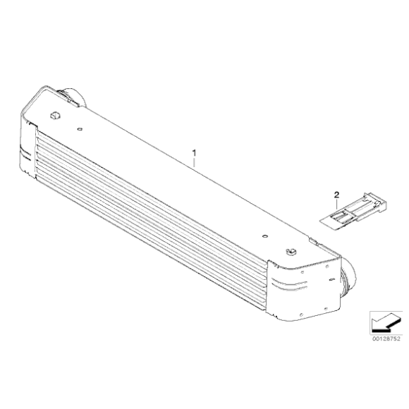 Chłodnica powietrza doładowującego BMW E60 E63 E65 - 17517791909