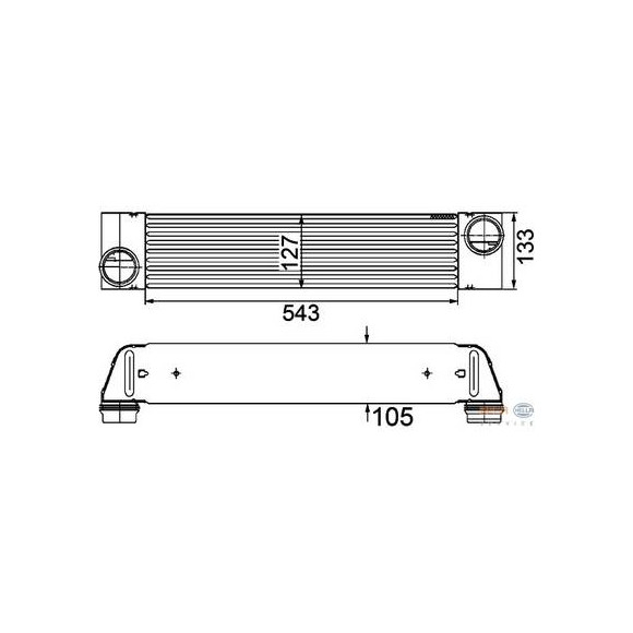 Chłodnica powietrza doładowującego BMW E60 E63 E65 - 17517791909