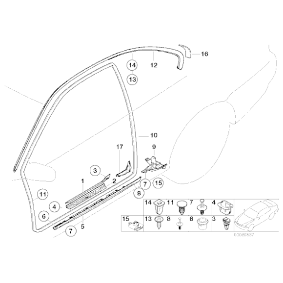 51478204114 Osłona progu prawa BMW E46 316 318 320 323 325 328 330 M3 - 51478204114 - Części oryginalne BMW Łódź | Sklep internetowy BMW