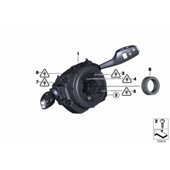 Centrum sterowania kolumny kierownicy BMW F22 F23 F26 F30 F32 F34 F36 F80 F82 F83 F87 M235i - 61319351145