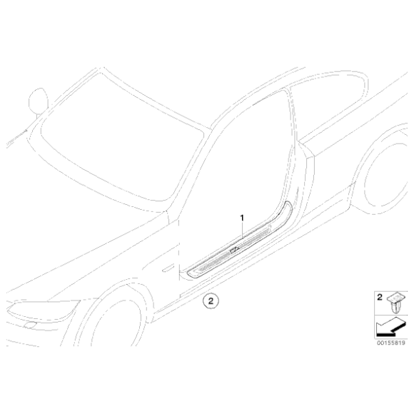 Zaczep BMW E46 E60 E61 E90 E91 E93 F06 F07 F20 F23 F30 F31 F36 F39 X2 F45 F48 G20 G21 - 51478244458