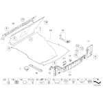 51478256162 Taśma mocująca obudowę podłogi bagażnika BMW E46 E60 316 318 320 323 325 330 520 523 525 528 530 535 540 545 550 M5 M3 - 5147825 - Części oryginalne BMW Łódź | Sklep internetowy BMW