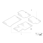 Rzep mocowanie BMW E53 E60 E63 E65 E70 E81 E84 E90 F01 F10 F25 MINI - 51479171368