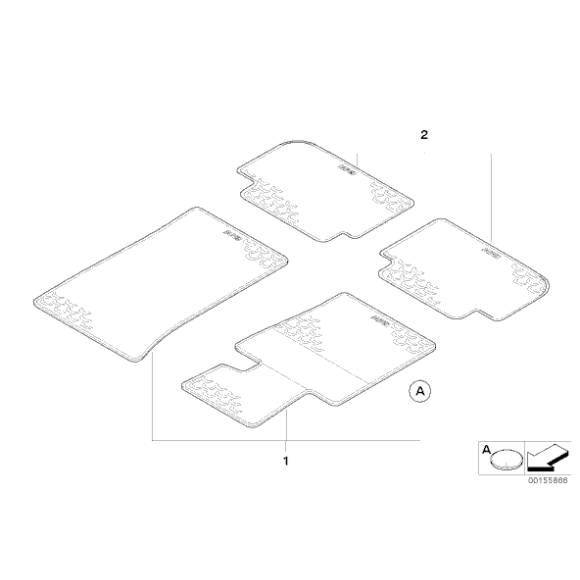 Rzep mocowanie BMW E53 E60 E63 E65 E70 E81 E84 E90 F01 F10 F25 MINI - 51479171368