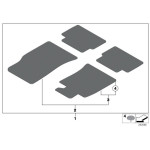 Rzep mocowanie BMW E53 E60 E63 E65 E70 E81 E84 E90 F01 F10 F25 MINI - 51479171368