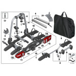 Bagażnik na rowery Pro 2.0 BMW E53 E60 E65 E70 E71 E81 E84 E90 F01 F10 F11 F16 F20 F30 F25 F26 F45 F48 - 82722287886
