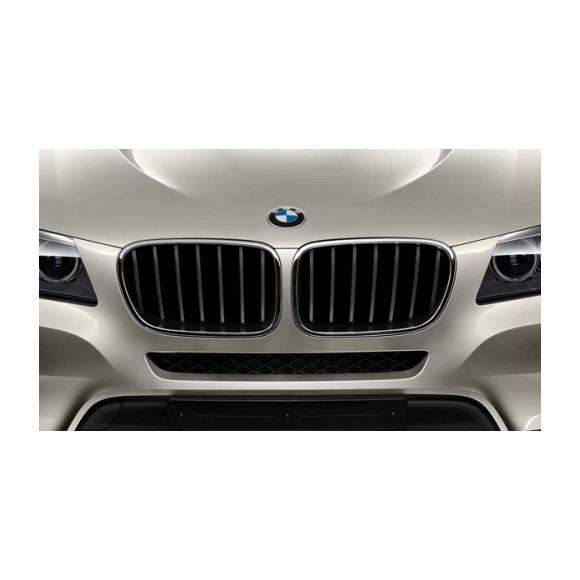Atrapa nerka przód prawa czarna BMW Performance F25 X3 18d 20dX 20iX 28iX 30dX 35dX 35iX - 51712297590