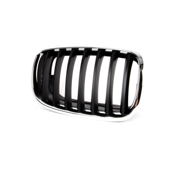 Atrapa nerka prawa chrom / czarna BMW E70 E71 E70N E72 X5 X6 30dX 40dX 35dX 35iX 50iX M - 51137157688