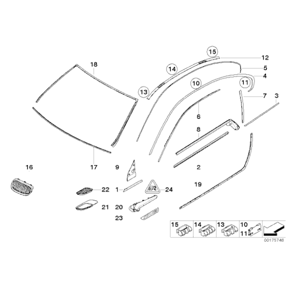 Atrapa nerka E92 E93 - Oryginał BMW - 51137157277