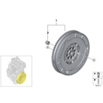 Koło dwumasowe BMW E60N 520d E87 E81 116d 118d 120d X1 E90 316d 318d 320d - 21207637279