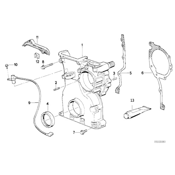 11141720639 Uszczelka pokrywy rozrządu BMW E34 E36 520i 525i 320i 325i M50 - 11141720639 - Części oryginalne BMW Łódź | Sklep internetowy BMW
