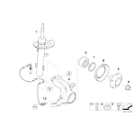 Amortyzator przedni lewy - 31313453521