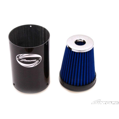AIRBOX SIMOTA carbonowy z filtrem stożkowym. wymiary 170x130x77mm do 200KM
