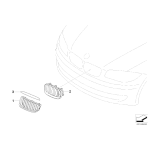 Przednia atrapa BMW Performance E81 E82 E87 E88 - 51710441920