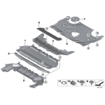 Adapter ekranu pod pokrywą silnika BMW G14 G15 G16 840dX 840i 840iX M840iX - 51758075271