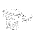 Uszczelka pokrywy bagażnika BMW E30 316 318 320 323 325 - 51711884149