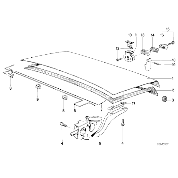 Uszczelka pokrywy bagażnika BMW E28 518 520 524 525 528 533 535 M5 M535i - 51711889473