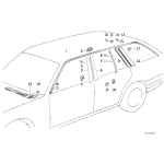 Nit rozprężny atrapy BMW E34 E32 730 735 740 750 520 525 530 535 524 540 M5 - 51711928946