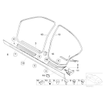 Końcówka spinki BMW E30 E46 E90 E60 E32 E65 X3 E87 F01 - 51711932996