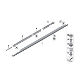 Końcówka spinki BMW E30 E46 E90 E60 E32 E65 X3 E87 F01 - 51711932996