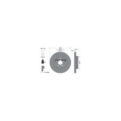 Tarcza hamulcowa przód BMW F06 F10 F11 F12 F13 640 518 520 523 525 530 535 - 34116884301