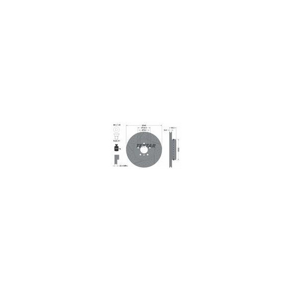 TARCZA HAM. BMW T. 3/4 11- PERFOROWANY