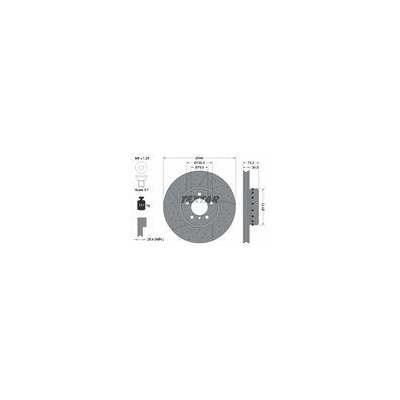TARCZA HAM. BMW P. 1/2/3/4 10- PERFOROWANY