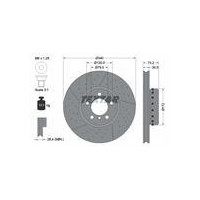 TARCZA HAM. BMW P. 1/2/3/4 10- PERFOROWANY