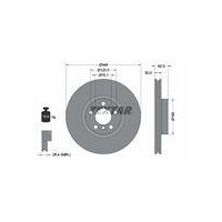 TARCZA HAM. BMW P. X5/X6 07- 348MM